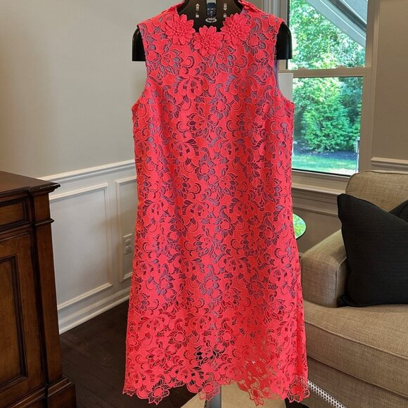 Aknvas Dresses & Skirts - AKNVAS Floral Lace Dress, Coral, XL